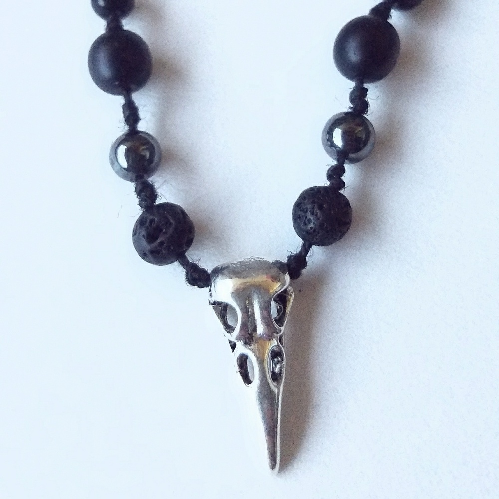Skull beaded necklace